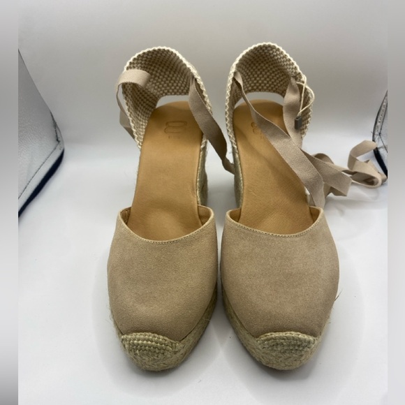 8 by YOOX ORGANIC COTTON WEDGE ESPADRILLES Canvas wedge espadrilles Sz EU 38 - Picture 14 of 16
